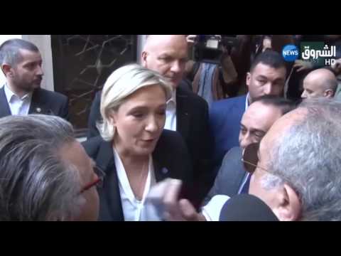 الفيديو  مارين لوبان تغادر دار الإفتاء اللبنانية رفضًا لارتداء غطاء رأس