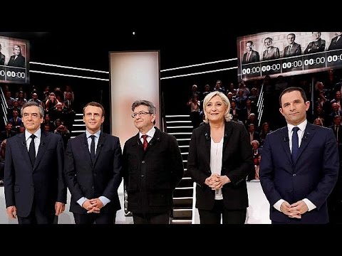 مناظرة محتدمة بين مرشحين للاقتراع الرئاسي في فرنسا