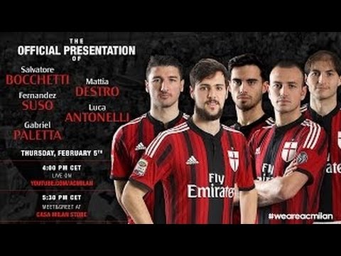 تقديم لاعبي ميلان الجدد لوسائل الإعلام