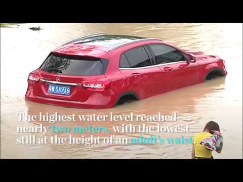 الأمطار الغزيرة تؤدي إلى فيضانات في الصين