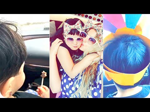 خفة دم بنات حليمة بولند كاميليا ومريم مع والدتهم