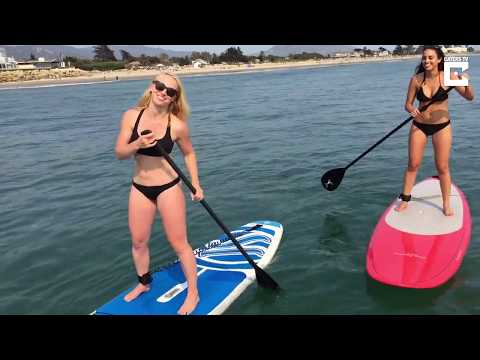 مغامرة خطيرة لفتاتين حسناوتين داخل مياه المحيط