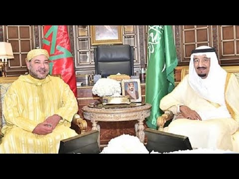 شاهد الملك محمد السادس يزور خادم الحرمين الشريفين