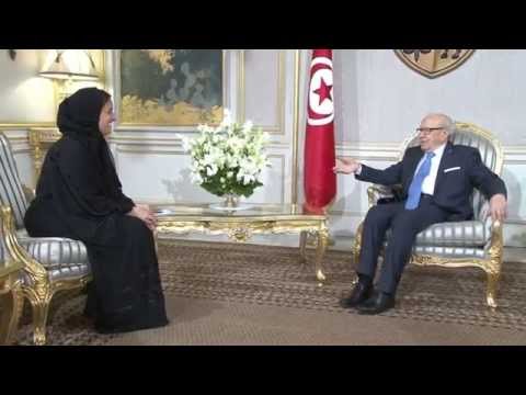 السبسي يلتقي الشيخة لبنى بنت خالد القاسمي