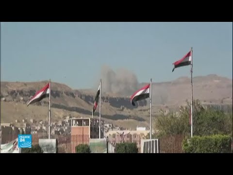 شاهد التحالف العربي يشن غارات على مواقع الحوثيين