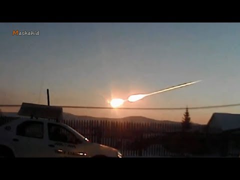 شاهد  سقوط نيزك في أقصى شمال روسيا