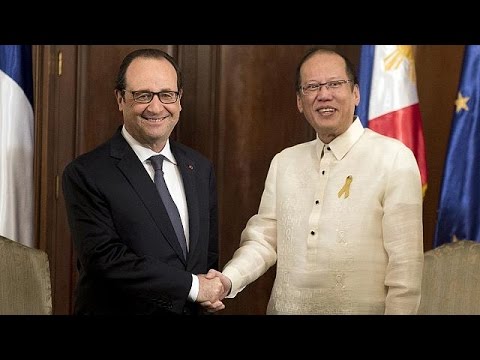 الرئيس هولاند يقوم بأول زيارة إلى الفلبين