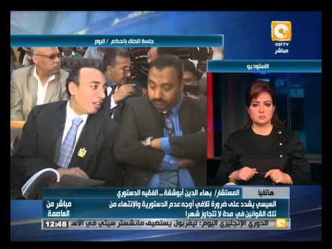 بهاء الدين أبوشقة يطالب بتحصين قوانين الانتخابات والمجالس