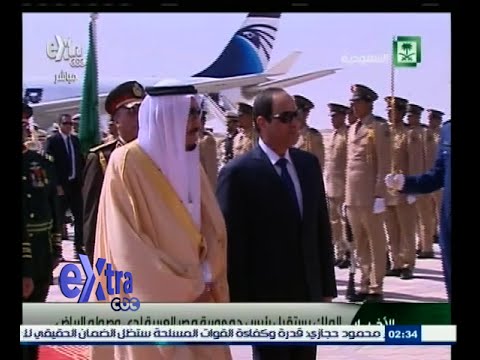 المللك سلمان يستقبل الرئيس السيسي في الرياض