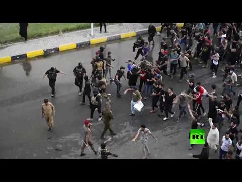 شاهد  انقطاع خدمة الإنترنت عن عدة مناطق في العراق وسط احتجاجات واسعة النطاق