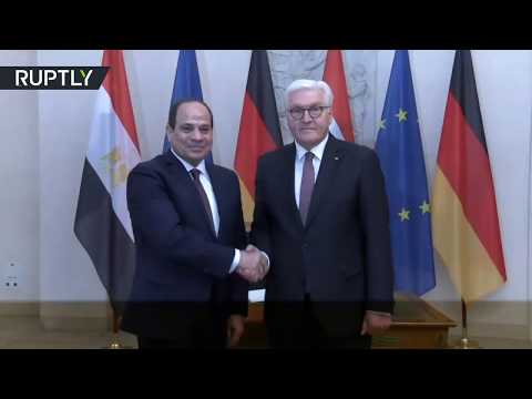 شاهد الرئيس عبد الفتاح السيسي يلتقي رئيس ألمانيا في برلين