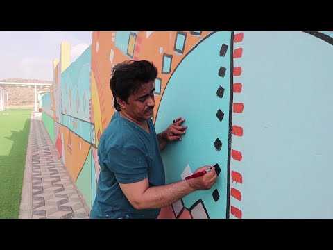 شاهد بارق محافظة صغيرة تتحول إلى لوحة فنية في عسير