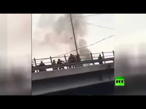 شاهد اعتقال مسعفة عراقية في البصرة