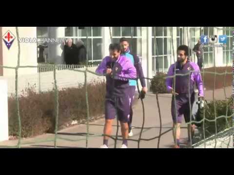 محمد صلاح يتألق فى تدريبات فيورنتينا