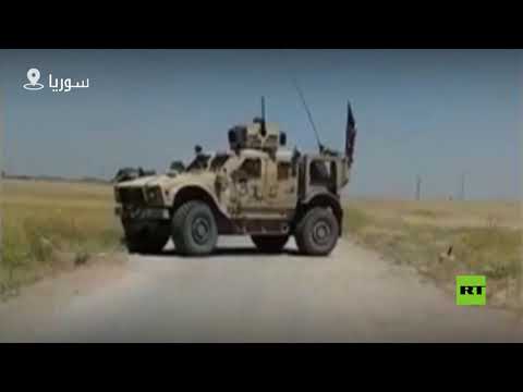 شاهد الجيش السوري يعترض رتلًا للقوات الأميركية في الحسكة