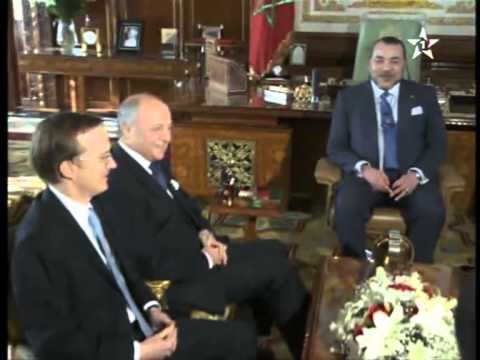 الملك محمد السادس يستقبل لوران فابيوس