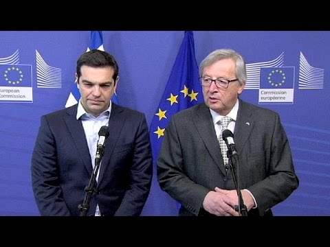 شولز وكلود يونكر يجتمعان مع أليكسيس تسيبراس