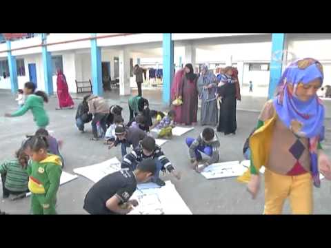 رابطة النازحين تنظم فعالية للأطفال في غزة