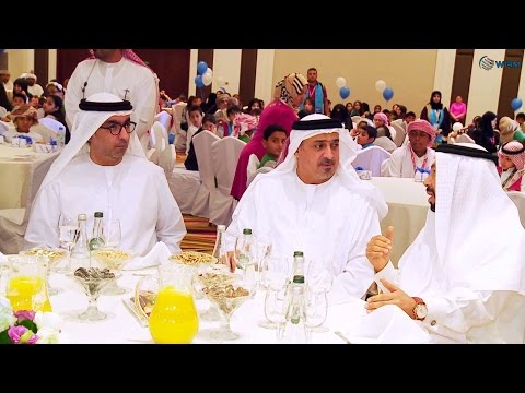 شاهد سلطان بن خليفة يشهد افتتاح مخيم البسمة لأطفال السكري