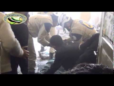 بالفيديو قصف الجوي على مدرسة جميل قباني في مدينة حلب
