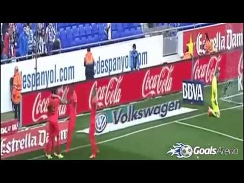 بالفيديو أهداف فوز برشلونة على إسبانيول