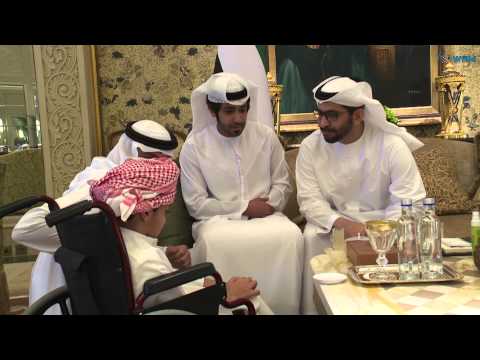 بالفيديو حمدان بن زايد يستقبل عبدالله العرياني