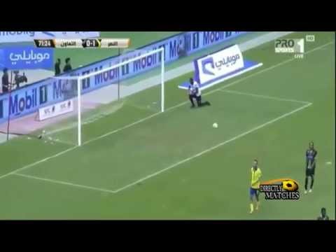 شاهد بالفيديو أهداف مباراة النصر والتعاون