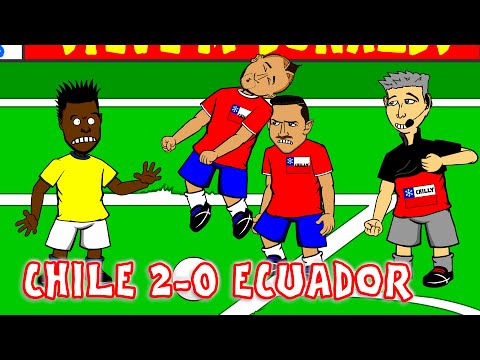 بالفيديو رسوم كارتونية تسخر من ركلة جزاء لتشيلي أمام الإكوادور