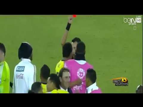 شاهد طرد نيمار وكارلوس باكا في كوبا أميركا