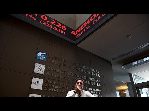 بالفيديو سوق الأعمال اليونانية في غرفة الإنعاش