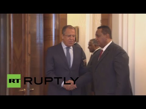 لقاء بين وزير الخارجية الروسي ونظيره السوداني إبراهيم غندور