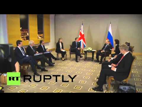 شاهد بوتين وكاميرون يؤكدان توحيد مكافحة التطرف