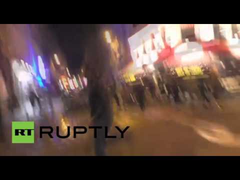 شاهد هلع وسط باريس بعد جرس إنذار كاذب