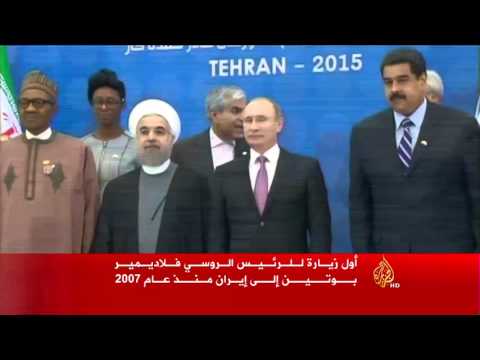 أول زيارة للرئيس الروسي لإيران منذ 2007