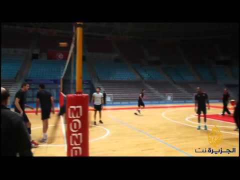 شاهد تحضيرات منتخب تونس للكرة الطائرة