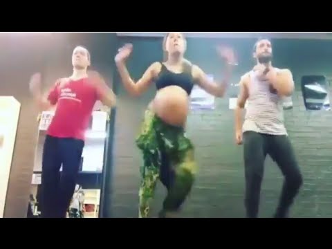 حامل 8 أشهر ترقص “تشاتشا” كالفراشة