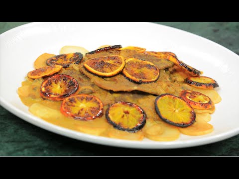 شاهد طريقة عمل لحم بصوص البرتقال