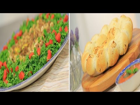 خلية النحل بالباذنجان واللبنة بنكهة البيتزا