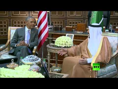 العاهل السعودي يلتقي الرئيس الأميركي في الرياض