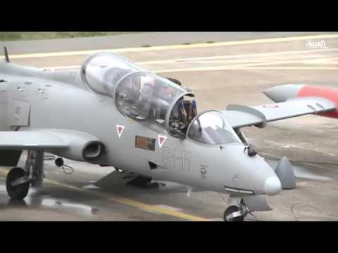 شاهد تخرج طيارين خليجيين مقاتلين من قاعدة إيطالية