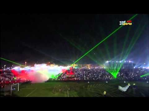 بالفيديو   3500 مشجع يحتفلوا مع فرسان الأهلي بالدرع السابع
