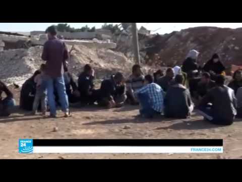 فيديو هجمات داعش تدفع آلاف السوريين للهروب إلى الحدود التركية