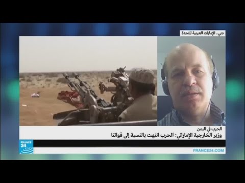 وزير الخارجية الإماراتي يعتبر الحرب في اليمن قد انتهت بالنسبة لبلاده