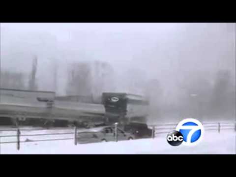 أضخم حادث اصطدام في التاريخ بين 200 سيّارة